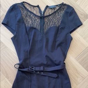 Guess pencil dress with lace lbd